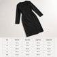 💃 Asymmetric Detail, Flattering Shape | Women's Diagonal-Button Midi Dress