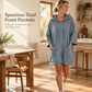 ☁️ Relaxed Drape, Deep Pockets | Women's Oversized Hooded Knit Sweatshirt