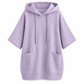 ☁️ Relaxed Drape, Deep Pockets | Women's Oversized Hooded Knit Sweatshirt