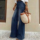 👖 Flattering High Rise, Easy Stretch | Women's Washed Straight-Leg Jeans