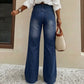 👖 Flattering High Rise, Easy Stretch | Women's Washed Straight-Leg Jeans
