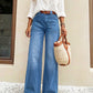 👖 Flattering High Rise, Easy Stretch | Women's Washed Straight-Leg Jeans