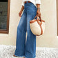 👖 Flattering High Rise, Easy Stretch | Women's Washed Straight-Leg Jeans