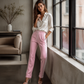 💫 Flattering Drape, Easy Movement | Women's High-Waist Wide-Leg Sport Pants