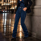 👖 Stretch Comfort, Utility Style | Women's Carpenter Pocket Bootcut Jeans