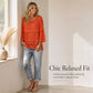 🧶 Airy Crochet Texture, Relaxed Fit | Women's Hollow-Out Knit Sweater
