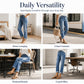 👖 Vintage Distressing, Flattering Straight Fit | Women's High-Rise Jeans ⚡ Free Shipping