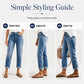 👖 Vintage Distressing, Flattering Straight Fit | Women's High-Rise Jeans ⚡ Free Shipping