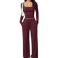 💫 Flattering Square Neck, Effortless Two-Piece Style | Women's Wide-Leg Set ⚡ Free Shipping
