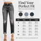 👖 Vintage Edge, Effortless Style | Women's Distressed Ripped Jeans