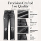 👖 Vintage Edge, Effortless Style | Women's Distressed Ripped Jeans