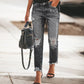 👖 Vintage Edge, Effortless Style | Women's Distressed Ripped Jeans