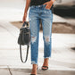 👖 Vintage Edge, Effortless Style | Women's Distressed Ripped Jeans