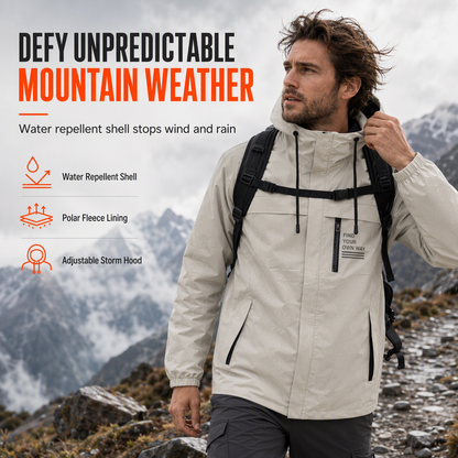 🌧️ Weather Protection, Everyday Versatility | Men's Detachable-Hood Windbreaker