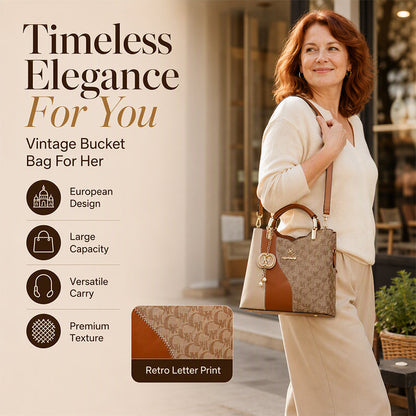 👜 Statement Print, Everyday Versatility | Women's Stylish Bucket Bag ⚡ Free Shipping
