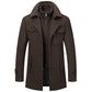 🧥 Sharp Layered Collar, Refined Mid-Length Fit | Men's Overcoat