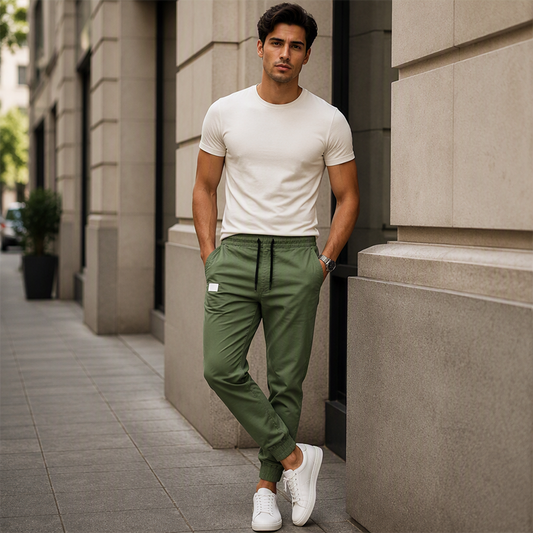 👖 Adjustable Comfort, Clean Tapered Fit | Men's Drawstring Casual Pants