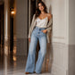 👖 Stretch Comfort, Flattering Wide-Leg Fit | Women's High-Rise Denim Jeans