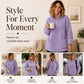 ☁️ Plush Warmth, Easy Half-Zip Style | Women's Pocket Sweatshirt ⚡ Free Shipping