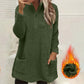 ☁️ Plush Warmth, Easy Half-Zip Style | Women's Pocket Sweatshirt ⚡ Free Shipping