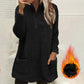 ☁️ Plush Warmth, Easy Half-Zip Style | Women's Pocket Sweatshirt ⚡ Free Shipping