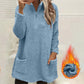 ☁️ Plush Warmth, Easy Half-Zip Style | Women's Pocket Sweatshirt ⚡ Free Shipping