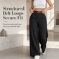 👖 Tailored Waist, Flattering Drape | Women's High-Waist Wide-Leg Pants