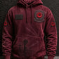🌺 Lest We Forget | Men's Remembrance Print Oversized Pocket Hoodie