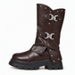 🤎 Western Detail, Steadier Steps | Women's Buckle Platform Ankle Boots ⚡ Free Shipping