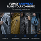 🌧️ Full-Coverage Protection, Lightweight Feel | Long Hooded EVA Raincoat Poncho