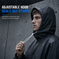 🌧️ Full-Coverage Protection, Lightweight Feel | Long Hooded EVA Raincoat Poncho