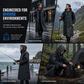 🌧️ Full-Coverage Protection, Lightweight Feel | Long Hooded EVA Raincoat Poncho