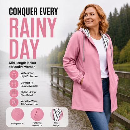 🌧️ Waterproof Coverage, Easy Everyday Layering | Women's Hooded Jacket