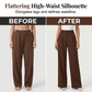 👖 Flattering Pleats, Flexible Waist | Women's High-Waist Wide-Leg Trousers