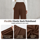 👖 Flattering Pleats, Flexible Waist | Women's High-Waist Wide-Leg Trousers