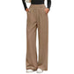 👖 Flattering Pleats, Flexible Waist | Women's High-Waist Wide-Leg Trousers