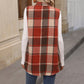🍂 Classic Plaid, Easy Layering | Women's Mid-Length Button Vest
