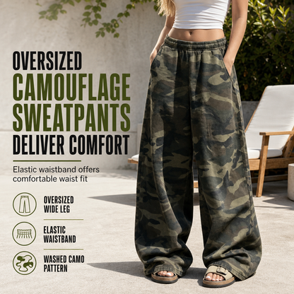 👖 Vintage Wash, Relaxed Wide-Leg Fit | Women's Oversized Sweatpants