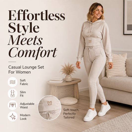 ✨ Cinched Waist, Easy Matching Style | Women's Hooded 2-Piece Set ⚡ Free Shipping