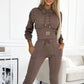 ✨ Cinched Waist, Easy Matching Style | Women's Hooded 2-Piece Set ⚡ Free Shipping