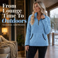 ☁️ Plush Warmth, Flexible Half-Zip Style | Women's Cozy Sweatshirt