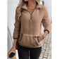 ☁️ Plush Warmth, Flexible Half-Zip Style | Women's Cozy Sweatshirt