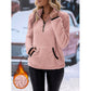 ☁️ Plush Warmth, Flexible Half-Zip Style | Women's Cozy Sweatshirt
