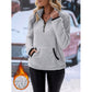 ☁️ Plush Warmth, Flexible Half-Zip Style | Women's Cozy Sweatshirt