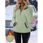 ☁️ Plush Warmth, Flexible Half-Zip Style | Women's Cozy Sweatshirt