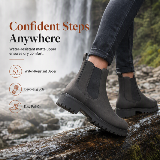 🥾 Steady Grip, Easy Everyday Comfort | Women's Casual Ankle Boots
