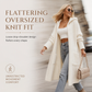 🧶 Cozy Long-Line Fit, Statement Back Detail | Women's Hooded Knit Cardigan ⚡ Free Shipping
