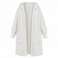 🧶 Cozy Long-Line Fit, Statement Back Detail | Women's Hooded Knit Cardigan ⚡ Free Shipping