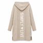 🧶 Cozy Long-Line Fit, Statement Back Detail | Women's Hooded Knit Cardigan ⚡ Free Shipping