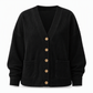 🧥 Rich Corduroy Texture, Relaxed Drape | Women's V-Neck Cardigan Coat